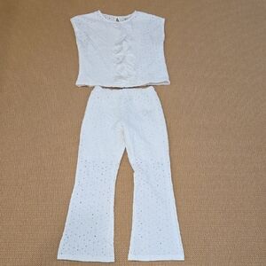 Zara White Starry Kids Matching Set